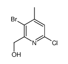 (3-bromo-6-chloro-4-methylpyridin-2-yl)methanol picture