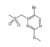 5-bromo-2-(methylsulfanyl)-4-[(methylsulfonyl)methyl]pyrimidine结构式