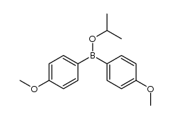 dianisylisopropoxyborane Structure