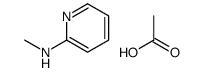 acetic acid,N-methylpyridin-2-amine Structure