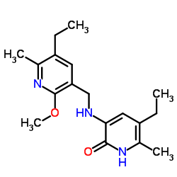5-ethyl-3-[(5-ethyl-2-methoxy-6-methylpyridin-3-yl)methylamino]-6-methyl-1H-pyridin-2-one Structure
