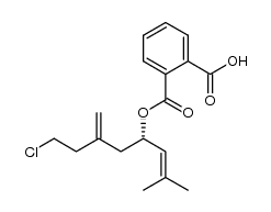 2-[(4S)-8-chloro-2-methyl-6-methylideneoct-2-en-4-yloxycarbonyl]benzoic acid结构式