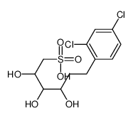 6-(2,4-dichlorophenyl)-2,3,4-trihydroxyhexanesulfonic acid结构式