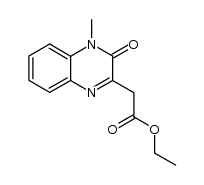 2-ethoxycarbonylmethylene-4-methyl-3-oxo-1,2,3,4-tetrahydroquinoxaline结构式