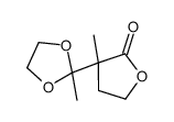 3-methyl-3-(2-methyl-1,3-dioxolan-2-yl)oxolan-2-one Structure