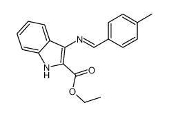 ethyl 3-[(4-methylphenyl)methylideneamino]-1H-indole-2-carboxylate结构式