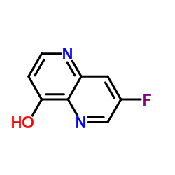 7-Fluoro-1,5-naphthyridin-4-ol结构式