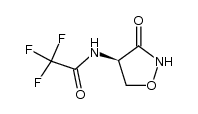 D-4-(trifluoroacetamido)-3-isoxazolidone结构式