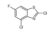 2,4-DICHLORO-6-FLUOROBENZOTHIAZOLE结构式