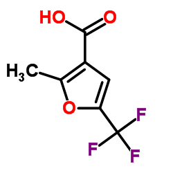 2-Methyl-5-(trifluoromethyl)-3-furoic acid结构式