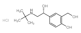 4-[(1R)-2-(tert-butylamino)-1-hydroxyethyl]-2-(hydroxymethyl)phenol,sulfuric acid结构式