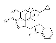 17-cyclopropylmethyl-4,5-epoxy-3,14-dihydroxymorphinan-6-one-7-spiro-2'-indan结构式