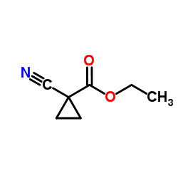 Ethyl 1-cyanocyclopropanecarboxylate structure