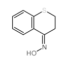 4H-1-Benzothiopyran-4-one,2,3-dihydro-, oxime Structure
