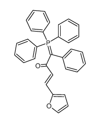 α-(3-(2-furyl)propenoyl)benzylidene(triphenyl)phosphorane结构式