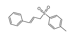 1-METHYL-4-((E)-3-PHENYL-PROP-2-ENE-1-SULFONYL)-BENZENE structure