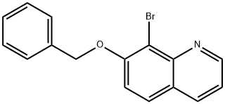 7-(benzyloxy)-8-bromoquinoline structure