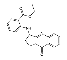 ethyl 2-[(9-oxo-2,3-dihydro-1H-pyrrolo[2,1-b]quinazolin-3-yl)amino]benzoate结构式