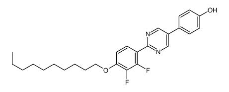 4-[2-(4-decoxy-2,3-difluorophenyl)pyrimidin-5-yl]phenol Structure