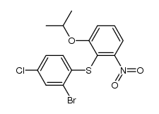 4-Chlor-2-brom-2'-nitro-6'-isopropyloxy-diphenylsulfid Structure