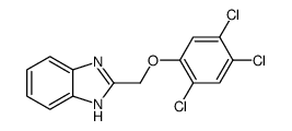 2-[(2,4,5-trichlorophenoxy)methyl]-1H-benzimidazole结构式