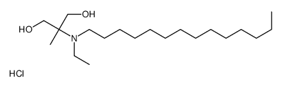 2-[ethyl(tetradecyl)amino]-2-methylpropane-1,3-diol,hydrochloride Structure