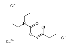calcium,[(Z)-1-chloropropylideneamino] N,N-diethylcarbamate,dichloride Structure