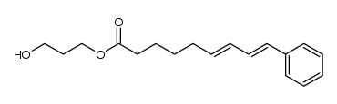 (6E,8E)-3-hydroxypropyl 9-phenylnona-6,8-dienoate结构式