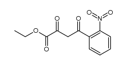4-(2-nitrophenyl)-2,4-dioxobutanoic acid ethyl ester Structure