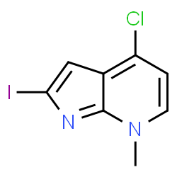 4-氯-2-碘-7-甲基-7h-吡咯并[2,3-b]吡啶结构式