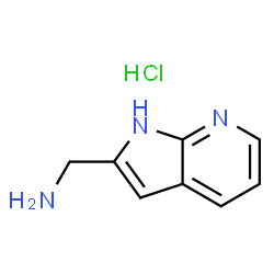 1H-吡咯并[2,3-b]吡啶-2-基甲胺盐酸盐结构式