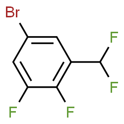 5-Bromo-1-(difluoromethyl)-2,3-difluorobenzene结构式