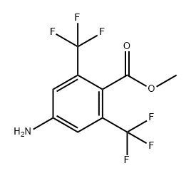 Benzoic acid, 4-amino-2,6-bis(trifluoromethyl)-, methyl ester Structure