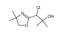1-chloro-1-(4,4-dimethyl-4,5-dihydrooxazol-2-yl)-2-methylpropan-2-ol Structure