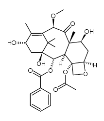 10-O-methyl-10-DAB结构式