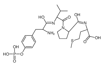 (2S)-2-[[(2S)-1-[(2S)-2-[[(2S)-2-amino-3-(4-phosphonooxyphenyl)propanoyl]amino]-3-methylbutanoyl]pyrrolidine-2-carbonyl]amino]-4-methylsulfanylbutanoic acid结构式