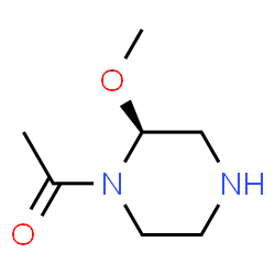 Piperazine, 1-acetyl-2-methoxy-, (S)- (9CI)结构式