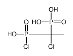 [1-chloro-1-[chloro(hydroxy)phosphoryl]ethyl]phosphonic acid Structure