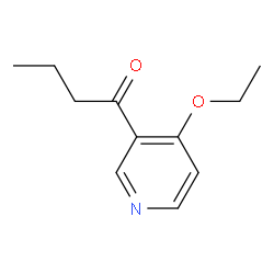 1-(4-乙氧基吡啶-3-基)丁-1-酮结构式