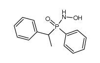 N-[phenyl(1-phenylethyl)phosphinoyl]hydroxylamine Structure