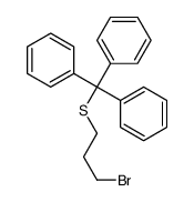 [3-bromopropylsulfanyl(diphenyl)methyl]benzene Structure