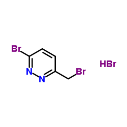 3-Bromo-6-(bromomethyl)pyridazine hydrobromide Structure