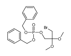 dibenzyl (3-bromo-2,2-dimethoxypropyl) phosphate结构式