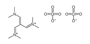 [3-(dimethylamino)-2-(dimethylazaniumylidenemethyl)prop-2-enylidene]-dimethylazanium,diperchlorate结构式