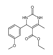 ethyl 4-(3-methoxyphenyl)-6-methyl-2-oxo-1,2,3,4-tetrahydropyrimidine-5-carboxylate Structure