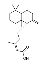 (E)-5-[(1R,4aβ)-Decahydro-5,5,8aα-trimethyl-2-methylenenaphthalene-1-yl]-3-methyl-2-pentenoic acid structure