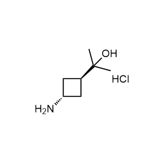2-[trans-3-Aminocyclobutyl]propan-2-ol hydrochloride Structure