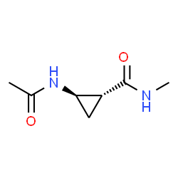 Cyclopropanecarboxamide, 2-(acetylamino)-N-methyl-, (1R,2R)-rel- (9CI) Structure