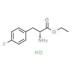 (R)-2-氨基-3-(4-氟苯基)丙酸乙酯盐酸盐结构式