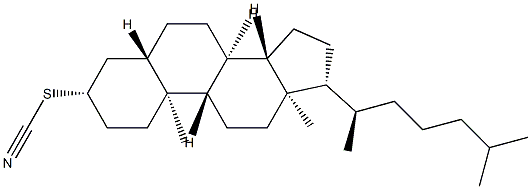 3β-Thiocyanato-5α-cholestane结构式